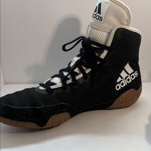 adidas wrestling Black and White Athletic Shoes
